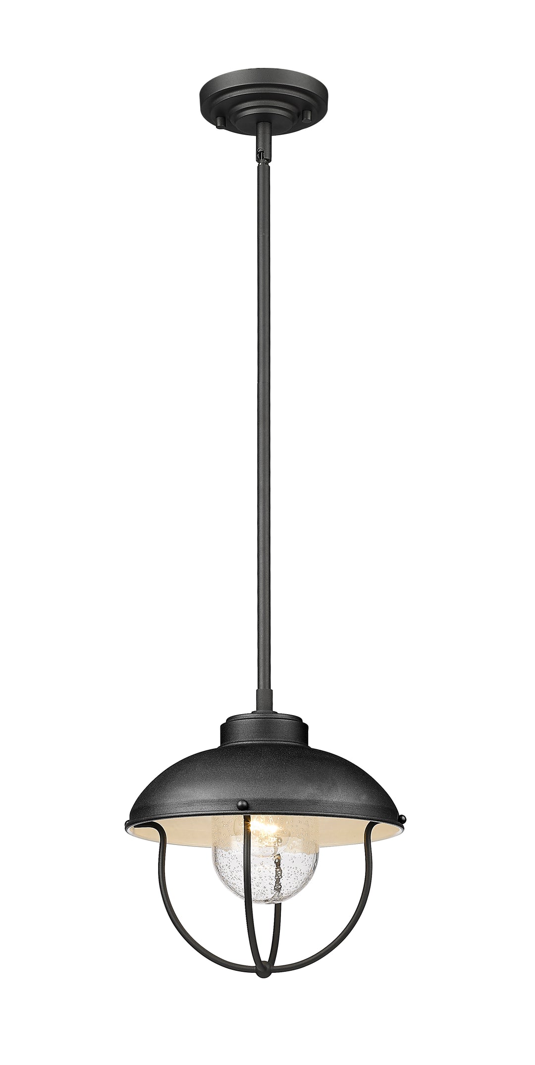 Z-Lite Ansel 590P-BK 1 Light Outdoor Pendant