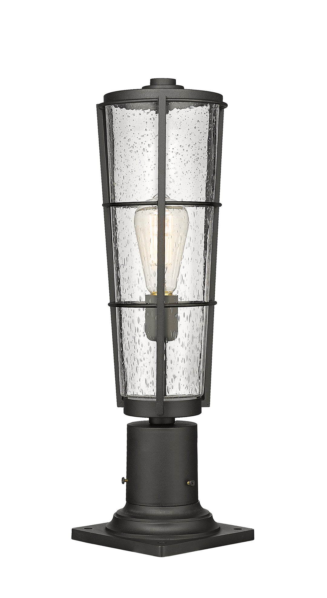 Z-Lite Helix 591PHB-533PM-BK 1 Light Outdoor Pier Mounted Fixture