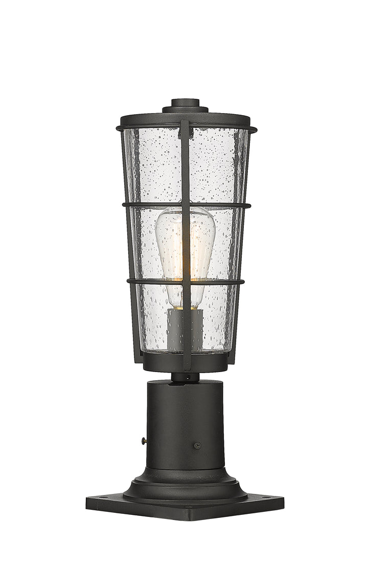Z-Lite Helix 591PHM-533PM-BK 1 Light Outdoor Pier Mounted Fixture