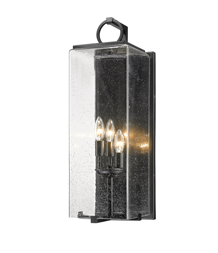 Z-Lite Sana 592B-BK 3 Light Outdoor Wall Light in Black