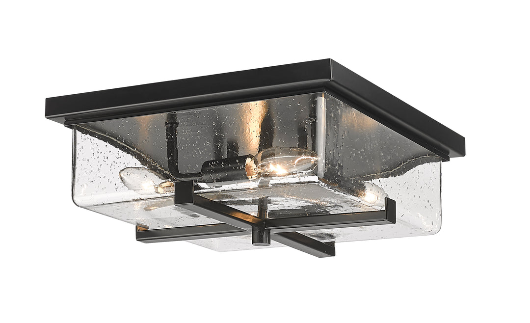 Z-Lite Sana 592F-BK 4 Light Outdoor Flush Mount