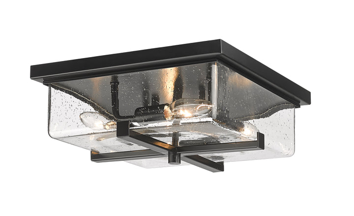 Z-Lite Sana 592F-BK 4 Light Outdoor Flush Mount