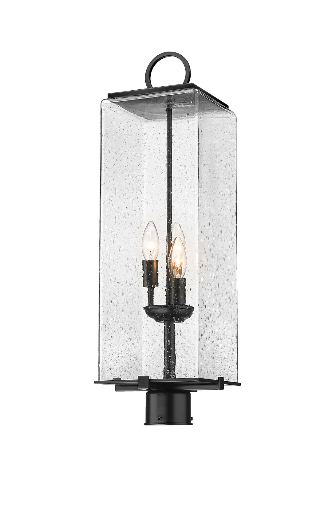 Z-Lite Sana 592PHBR-BK 3 Light Outdoor Post Mount Fixture in Black