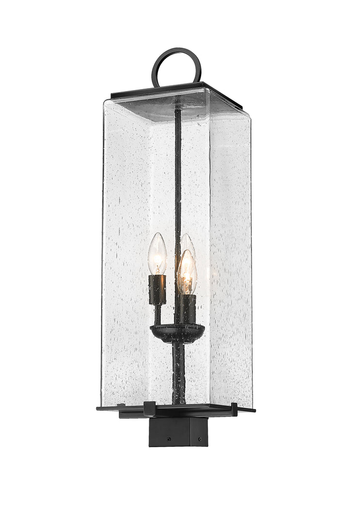 Z-Lite Sana 592PHBS-BK 3 Light Outdoor Post Mount Fixture in Black