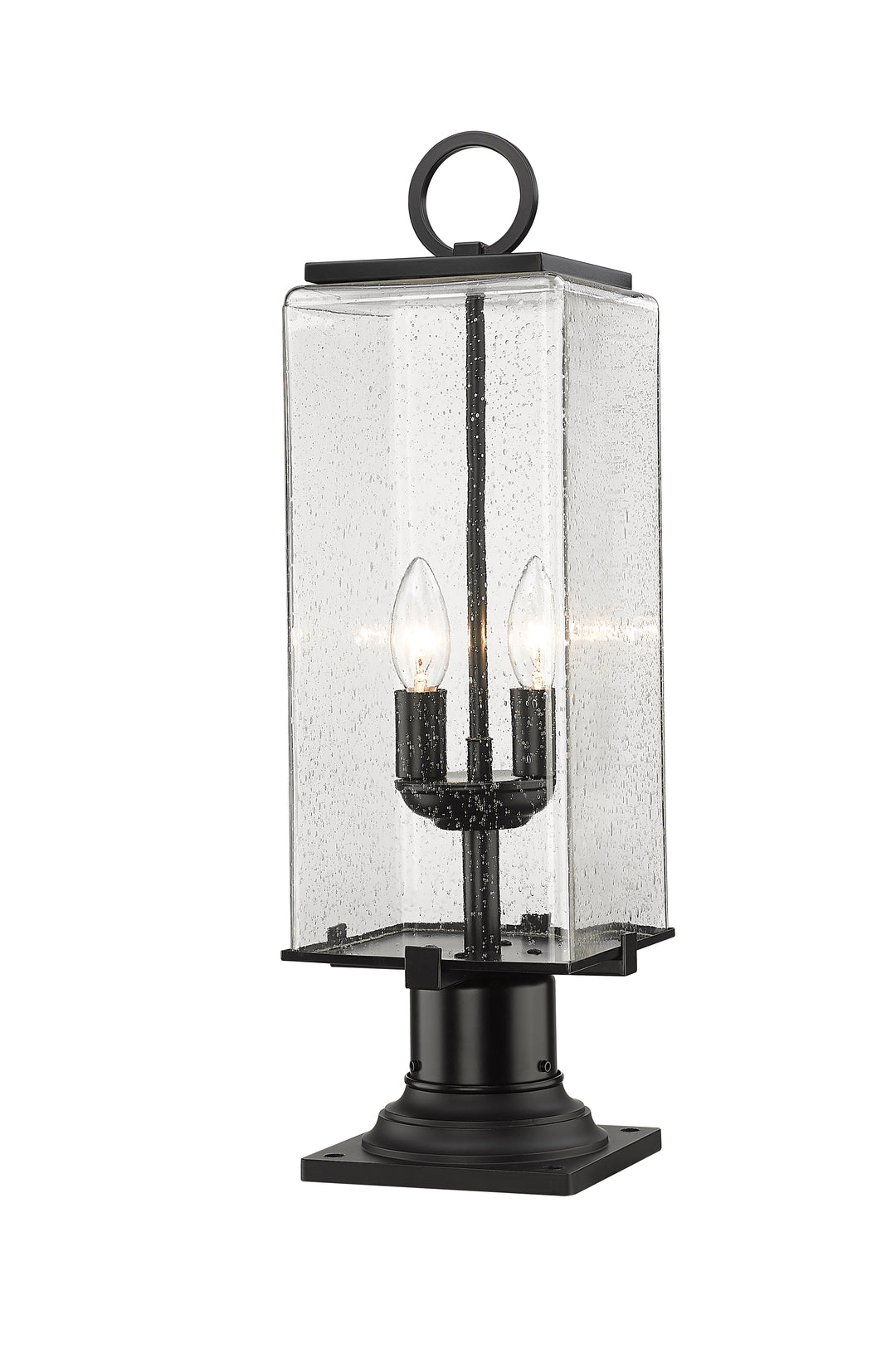 Z-Lite Sana 592PHMR-533PM-BK 2 Light Outdoor Pier Mounted Fixture in Black