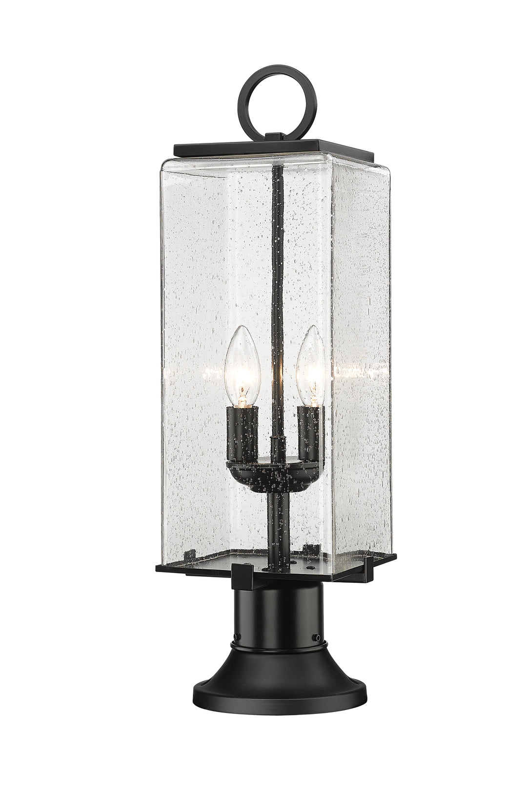 Z-Lite Sana 592PHMR-553PM-BK 2 Light Outdoor Pier Mounted Fixture in Black