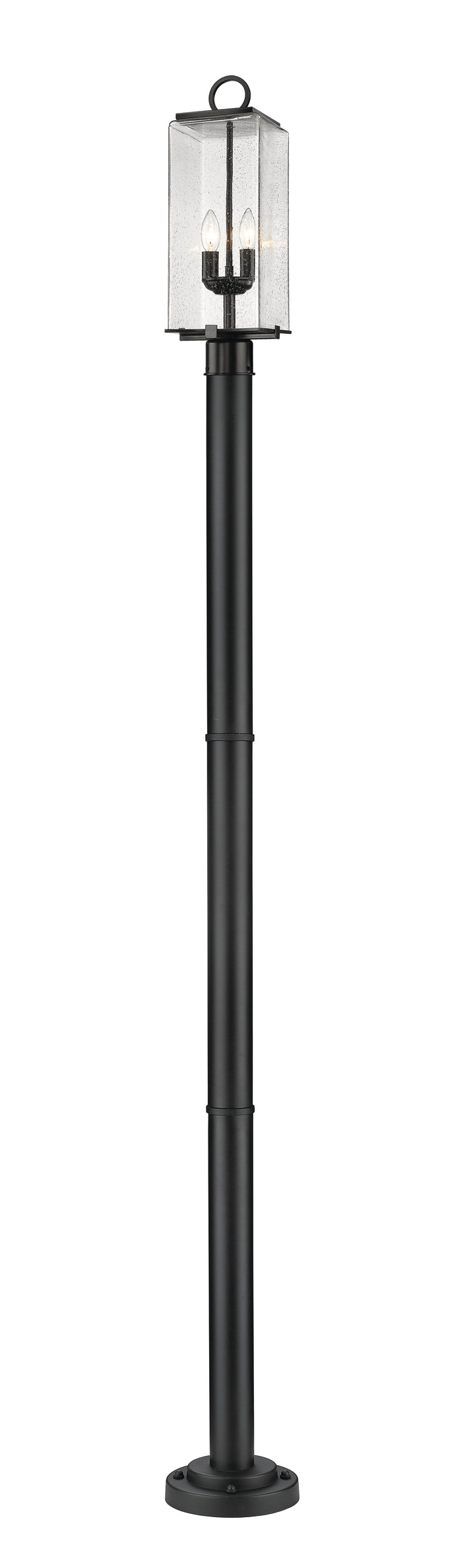 Z-Lite Sana 592PHMR-567P-BK 2 Light Outdoor Post Mounted Fixture in Black