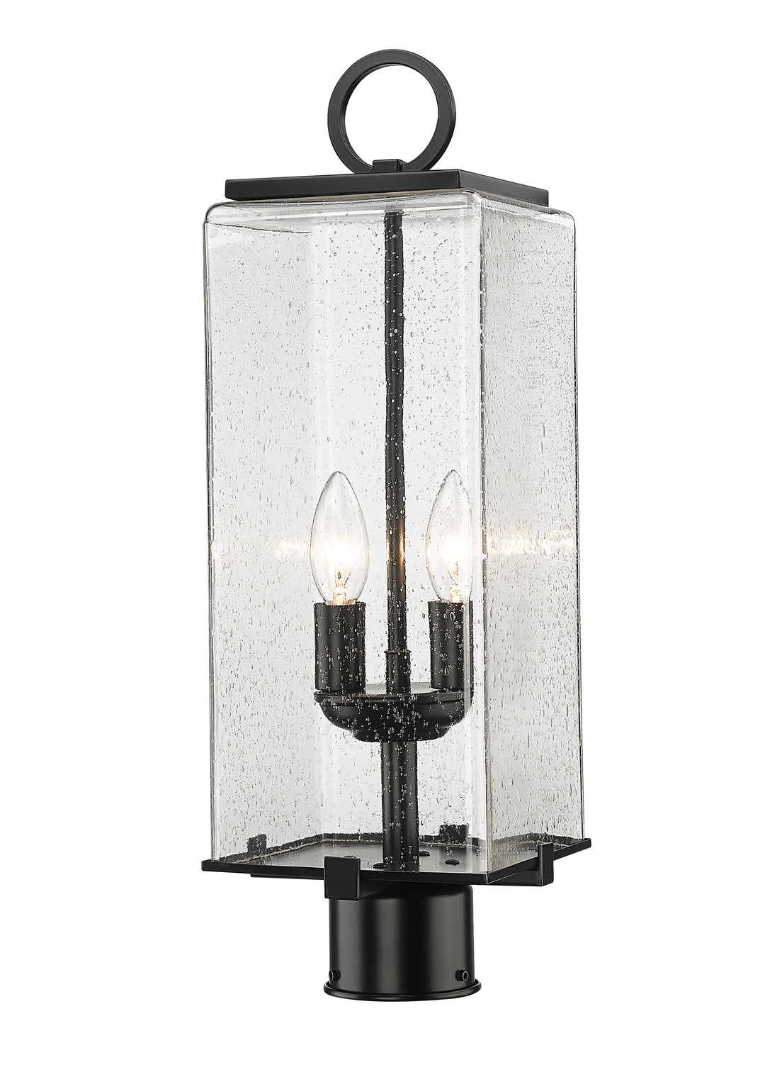 Z-Lite Sana 592PHMR-BK 2 Light Outdoor Post Mount Fixture in Black