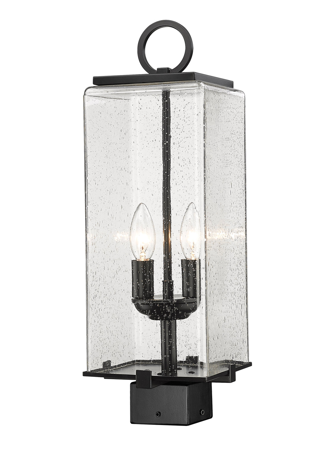 Z-Lite Sana 592PHMS-BK 2 Light Outdoor Post Mount Fixture in Black