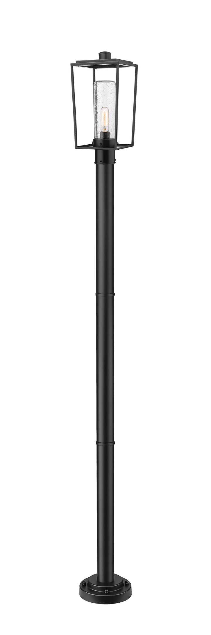 Z-Lite Sheridan 594PHMR-567P-BK 1 Light Outdoor Post Mounted Fixture