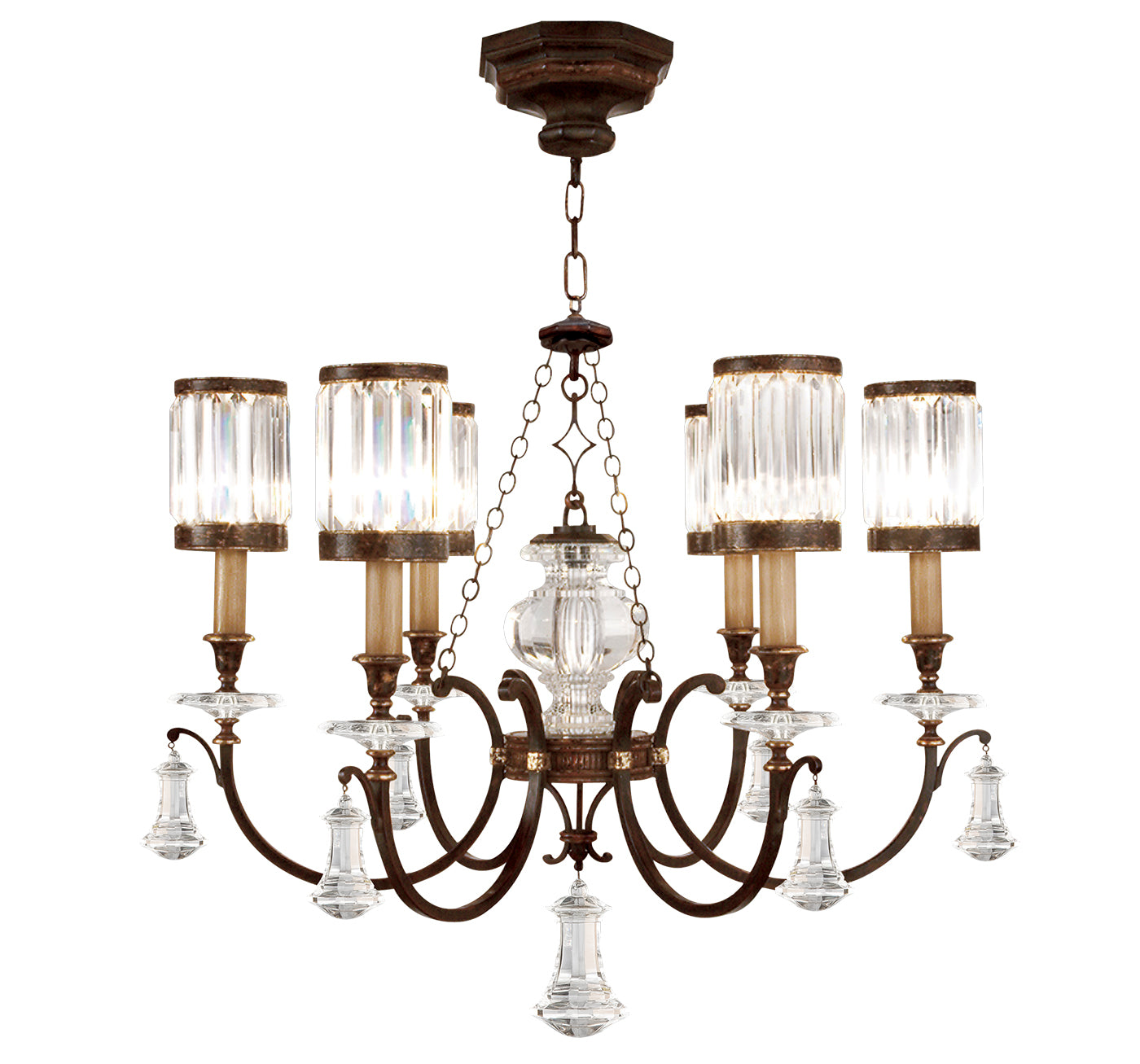 Fine Art Handcrafted Lighting Eaton Place Chandelier Chandeliers Fine Art Handcrafted Lighting Bronze 32 x 28 