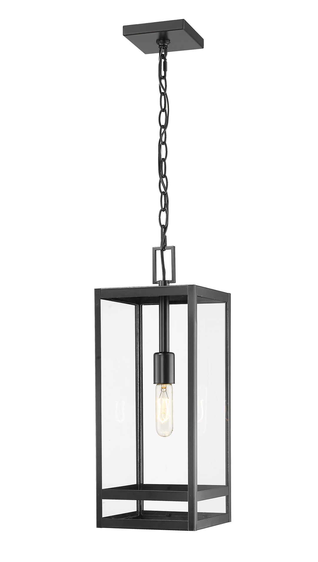 Z-Lite Nuri 596CHB-BK 1 Light Outdoor Chain Mount Ceiling Fixture