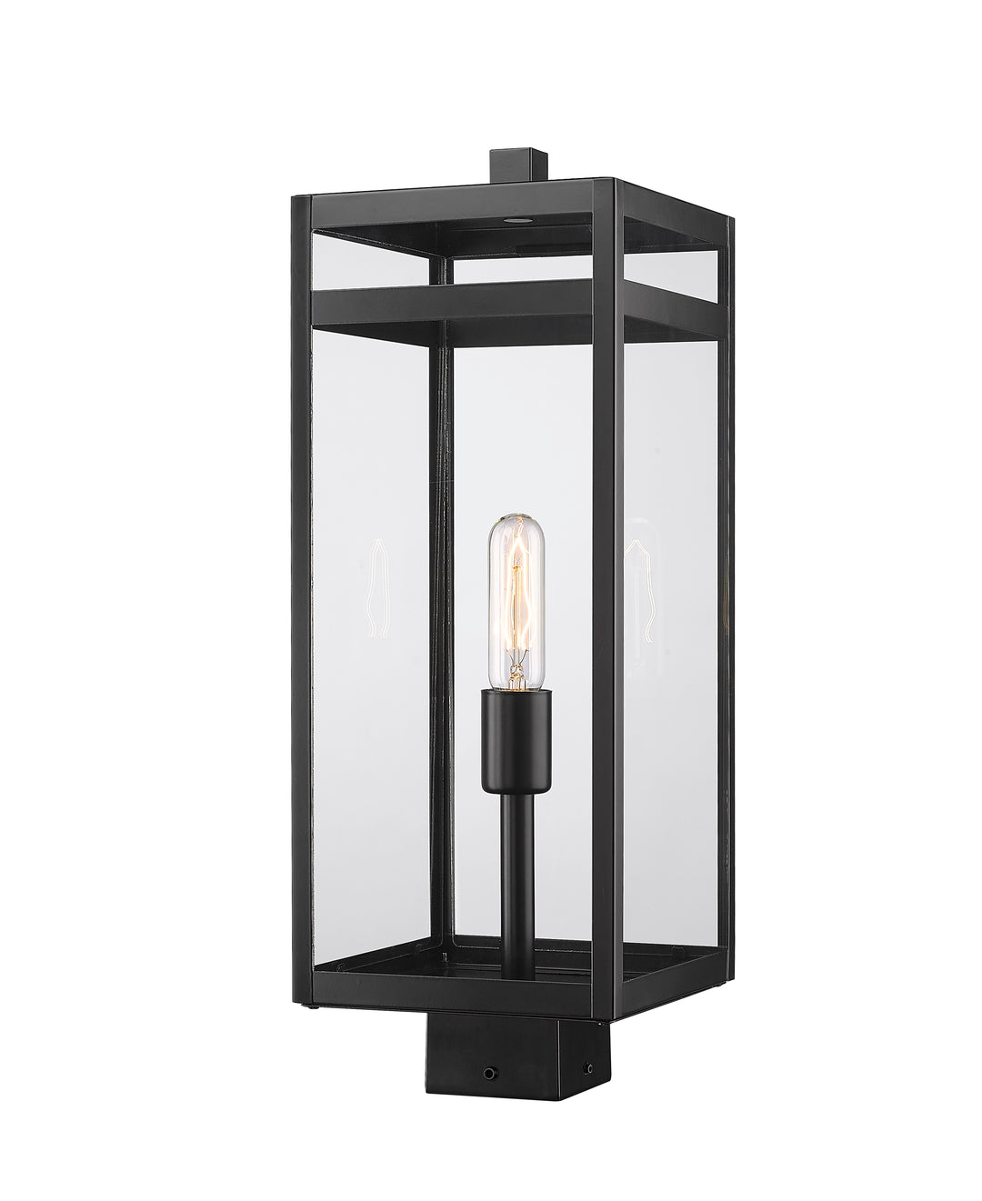 Z-Lite Nuri 596PHBS-BK 1 Light Outdoor Post Mount Fixture