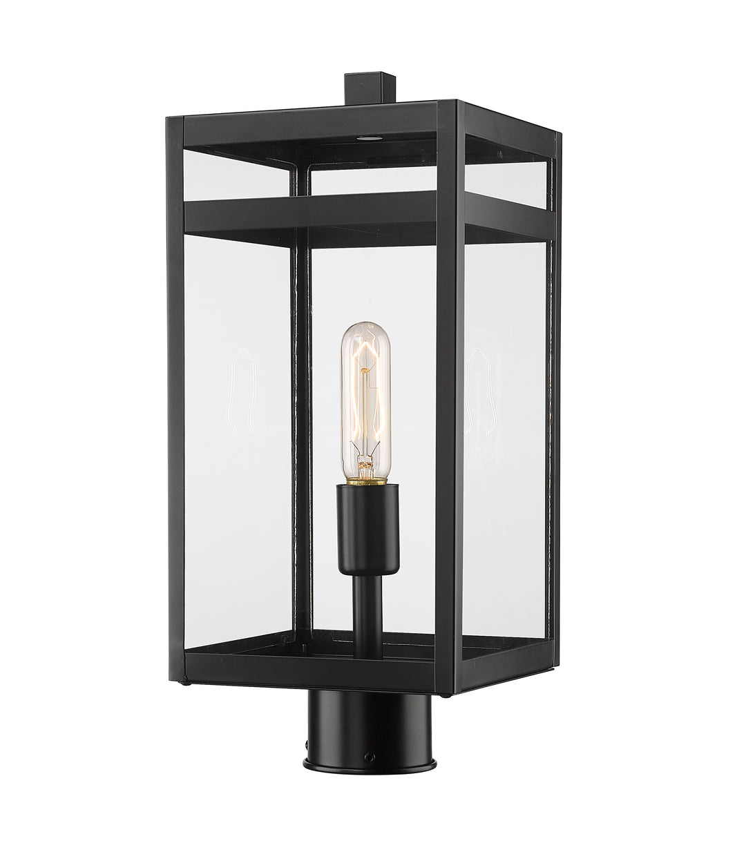 Z-Lite Nuri 596PHMR-BK 1 Light Outdoor Post Mount Fixture