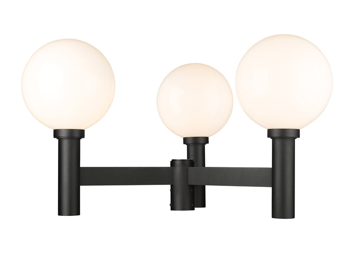 Z-Lite Laurent 597BP3-BK 3 Light Outdoor Post Mount Fixture