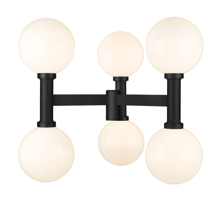 Z-Lite Laurent 597BP6-BK 6 Light Outdoor Post Mount Fixture