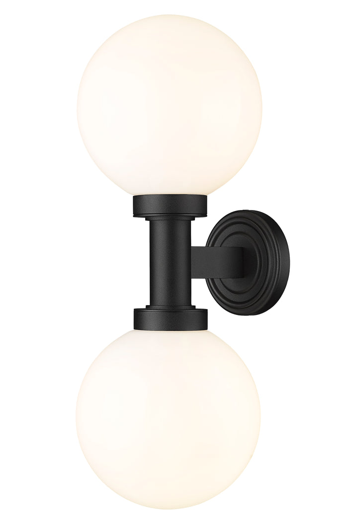 Z-Lite Laurent 597M2-BK 2 Light Outdoor Wall Light