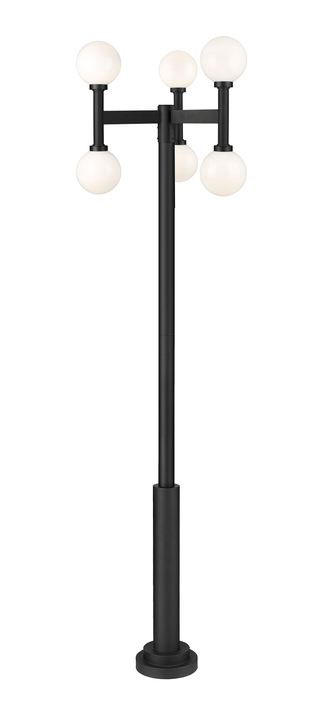 Z-Lite Laurent 597MP6-5010P-BK 6 Light Outdoor Post Mount Fixture