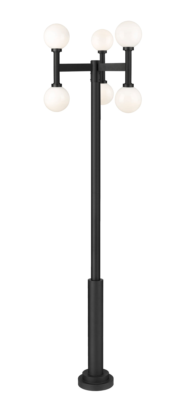 Z-Lite Laurent 597MP6-5010P-BK 6 Light Outdoor Post Mount Fixture