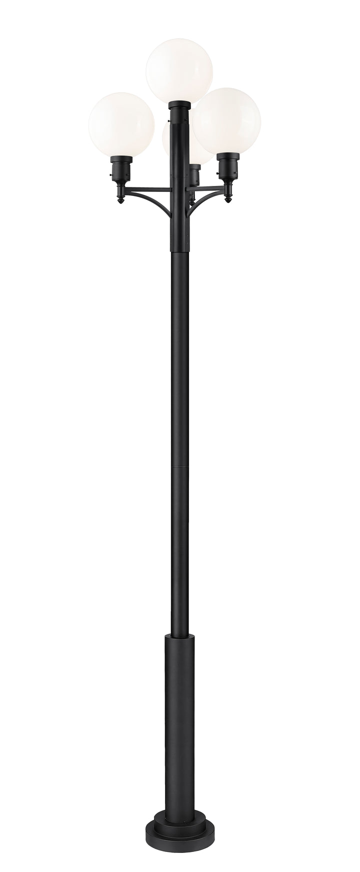 Z-Lite Laurent 597PHB-4-5010P-BK 4 Light Outdoor Post Mount Fixture