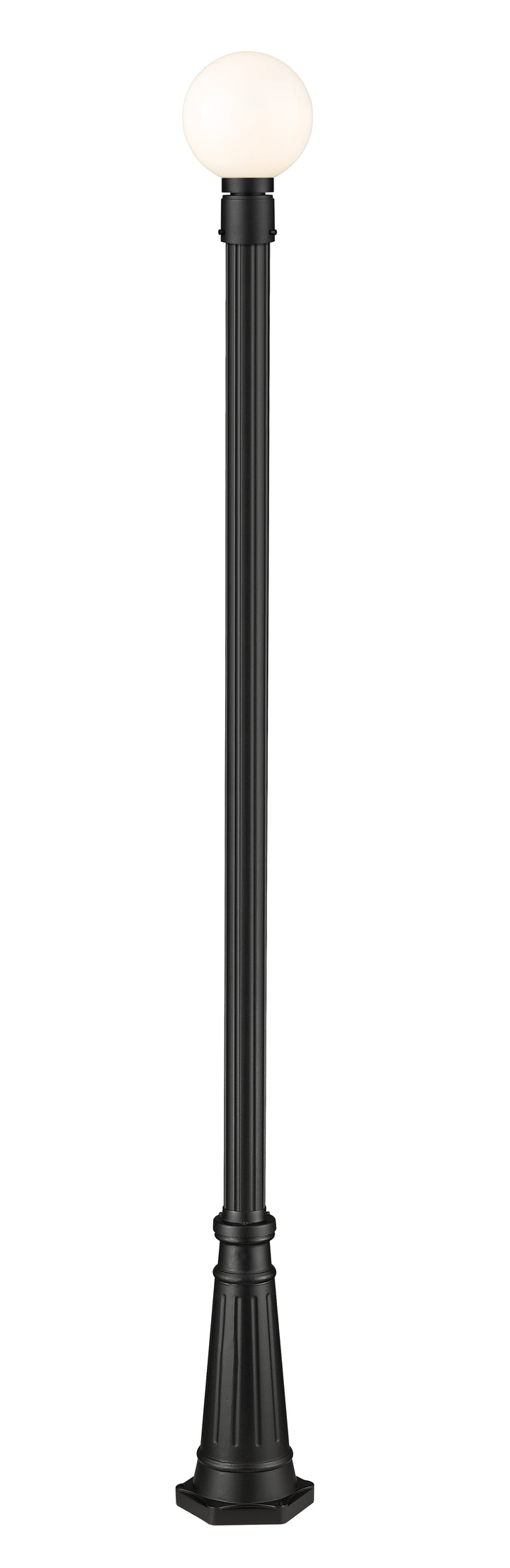 Z-Lite Laurent 597PHM-519P-BK 1 Light Outdoor Post Mounted Fixture
