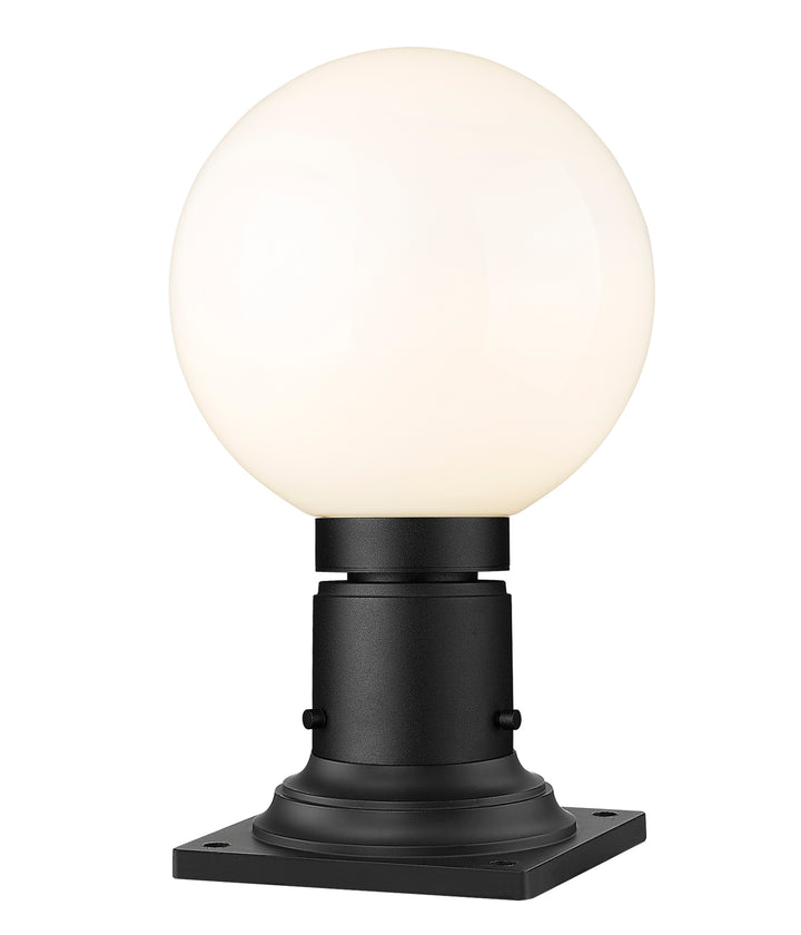 Z-Lite Laurent 597PHM-533PM-BK 1 Light Outdoor Pier Mounted Fixture