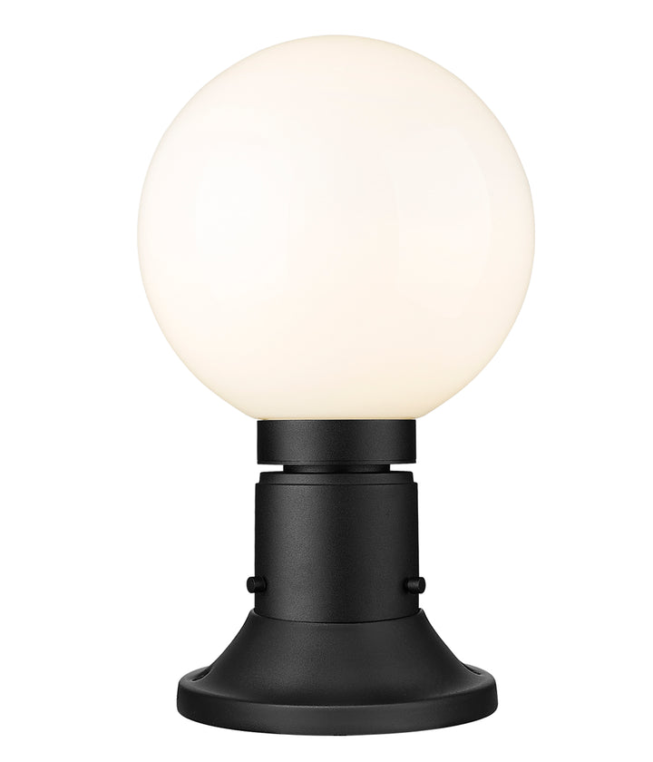 Z-Lite Laurent 597PHM-553PM-BK 1 Light Outdoor Pier Mounted Fixture