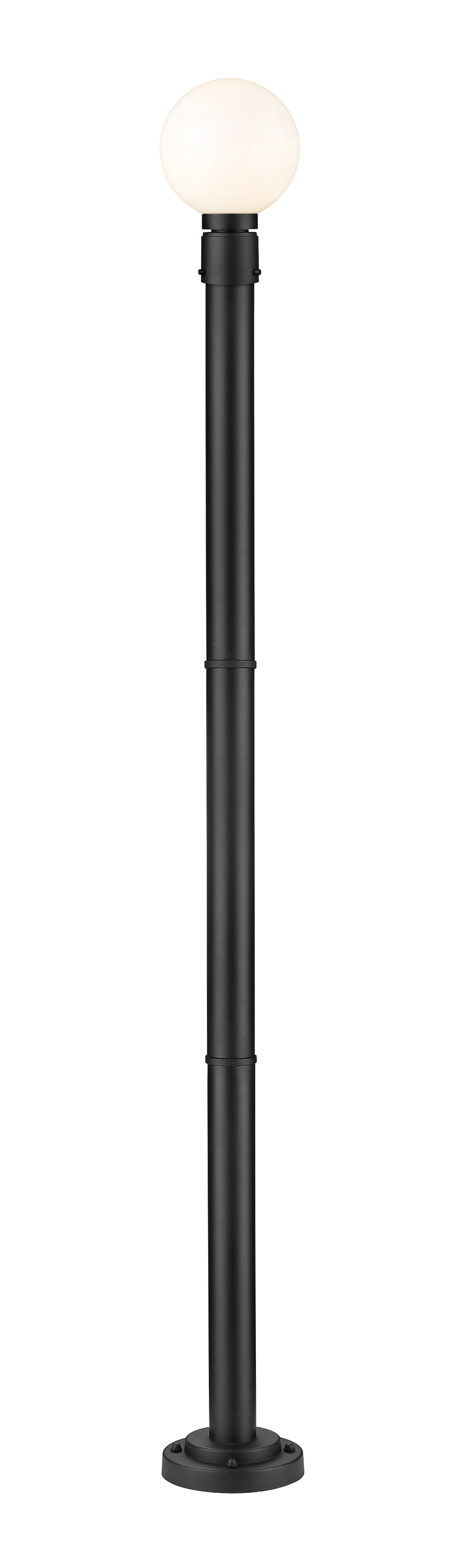 Z-Lite Laurent 597PHM-567P-BK 1 Light Outdoor Post Mounted Fixture
