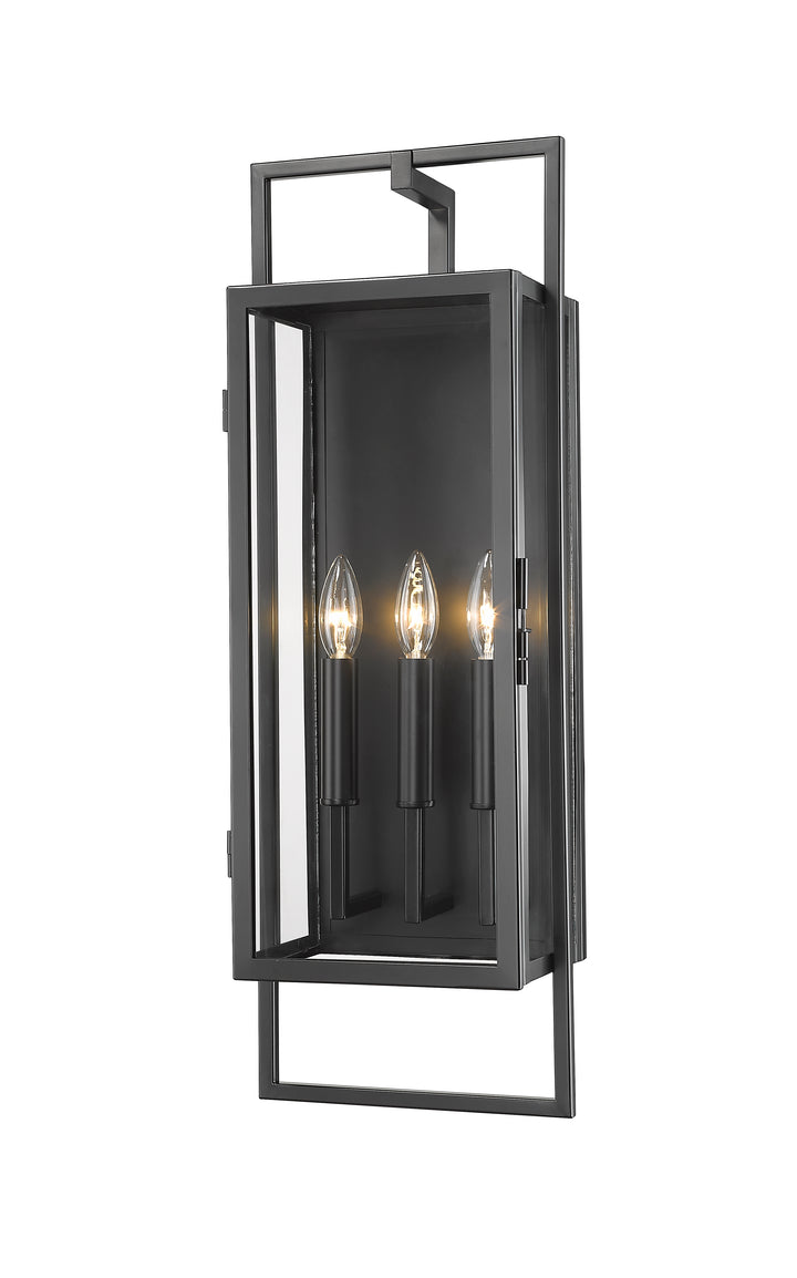 Z-Lite Lucian 598B-BK 3 Light Outdoor Wall Light