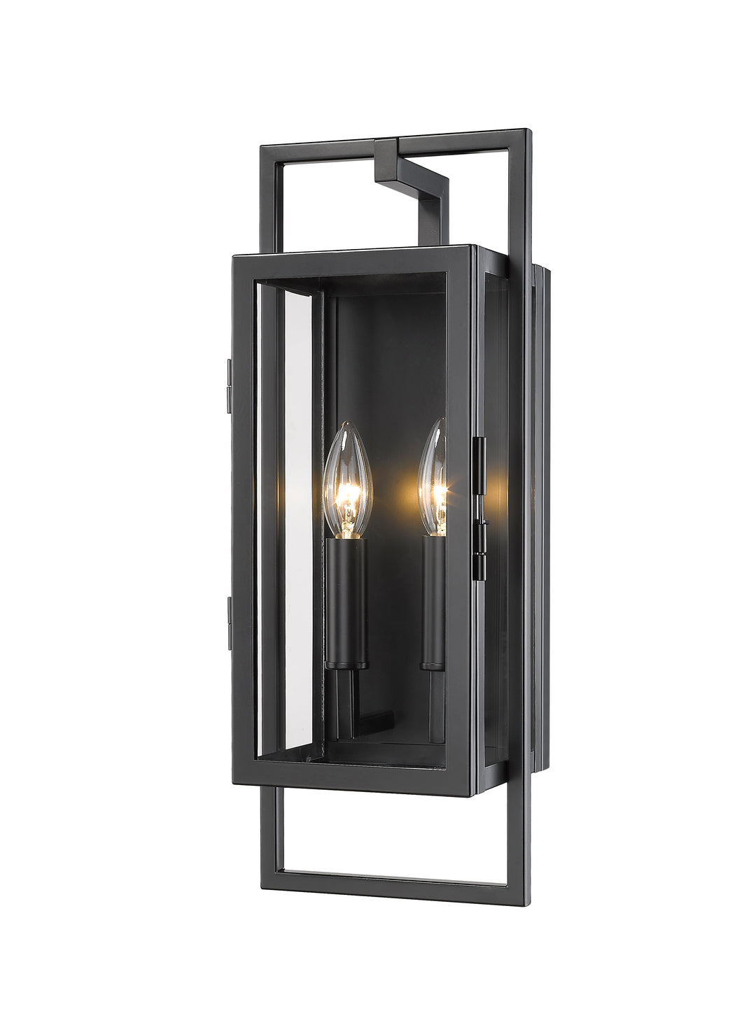 Z-Lite Lucian 598S-BK 2 Light Outdoor Wall Light