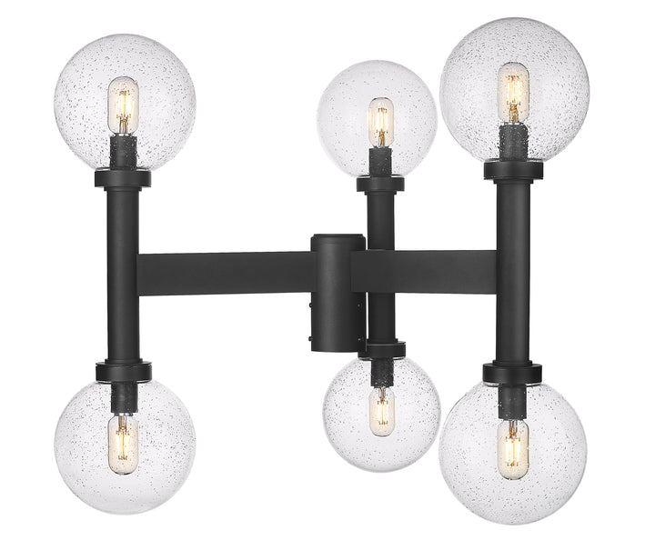 Z-Lite Laurent 599MP6-BK 6 Light Outdoor Post Mount Fixture