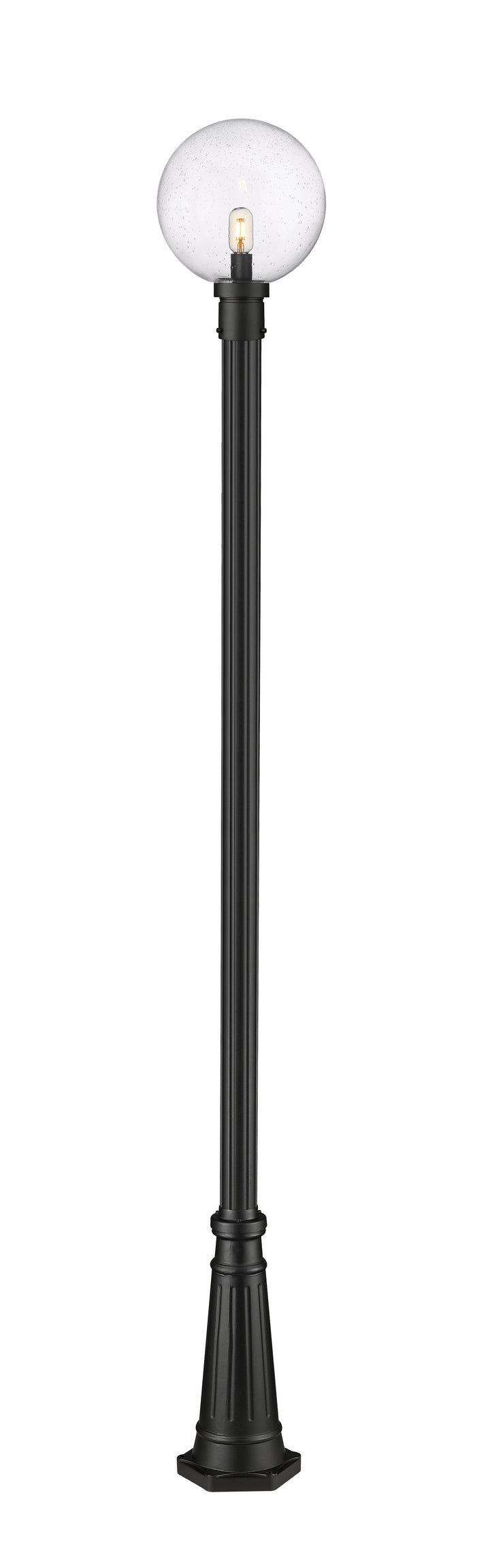 Z-Lite Laurent 599PHB-519P-BK 1 Light Outdoor Post Mounted Fixture