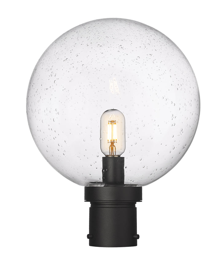 Z-Lite Laurent 599PHB-BK 1 Light Outdoor Post Mount Fixture