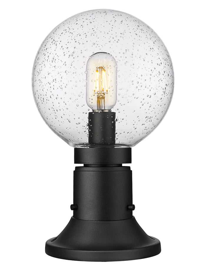 Z-Lite Laurent 599PHM-553PM-BK 1 Light Outdoor Pier Mounted Fixture