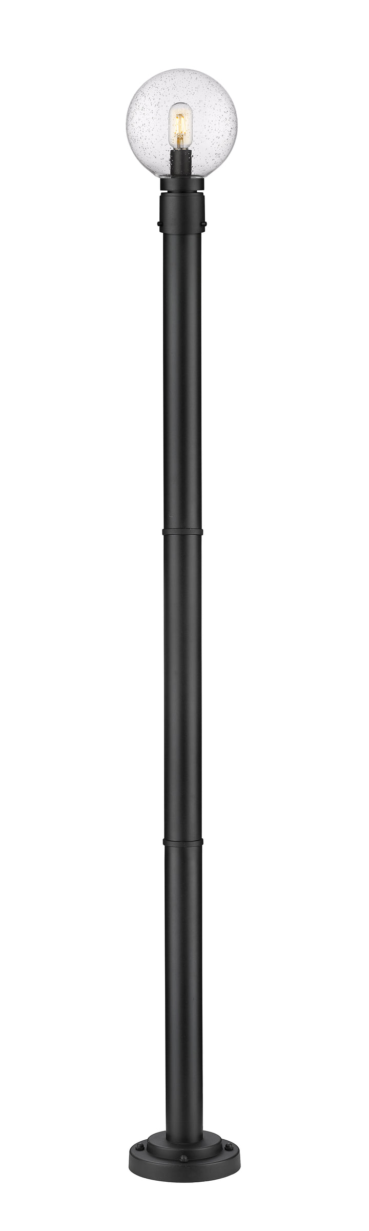Z-Lite Laurent 599PHM-567P-BK 1 Light Outdoor Post Mounted Fixture