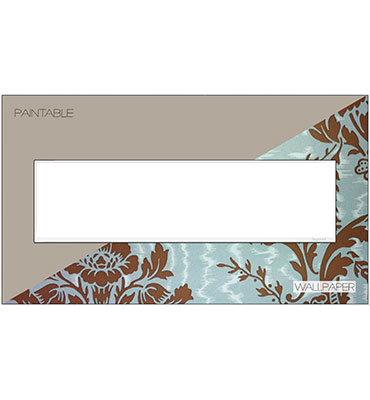 Legrand adorne Custom (White Trim) 4-Gang wall plate