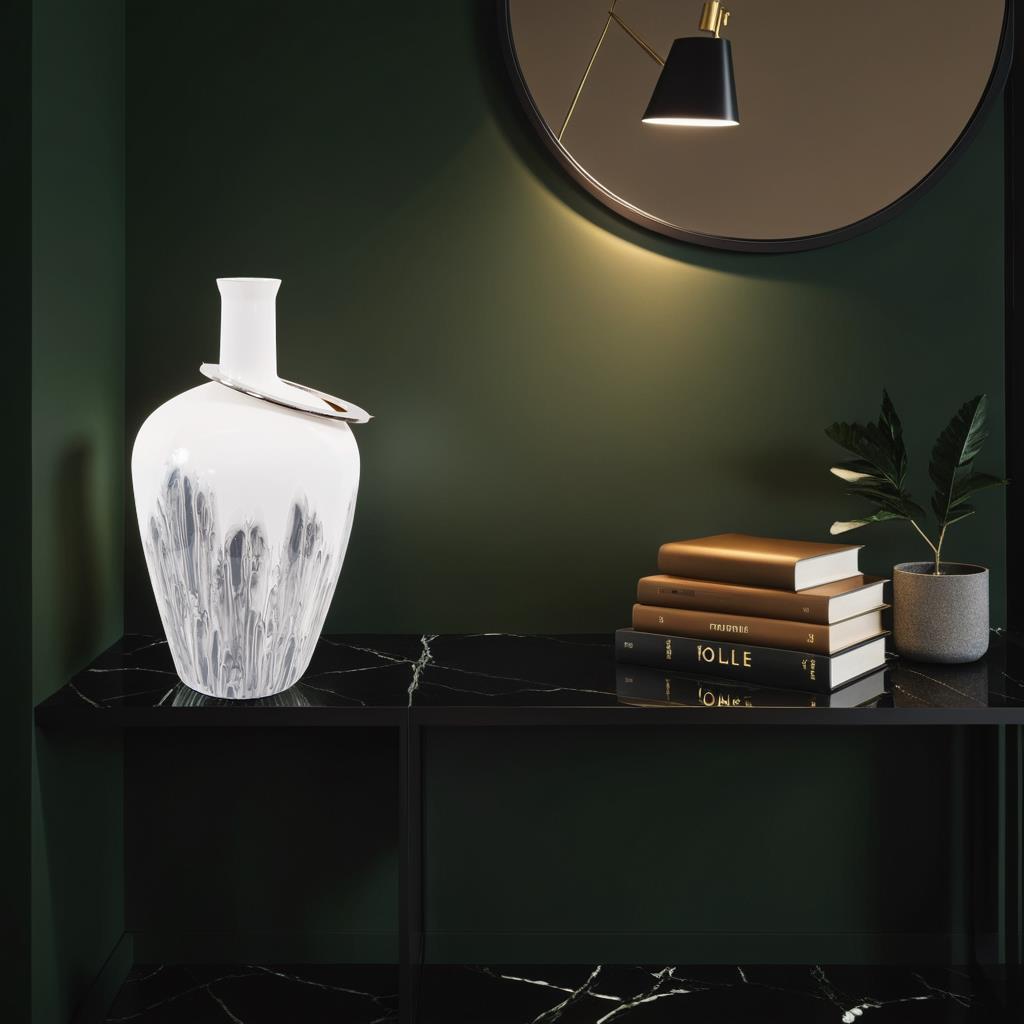 Howard Elliott Albrecht Thin Necked Glass Vase