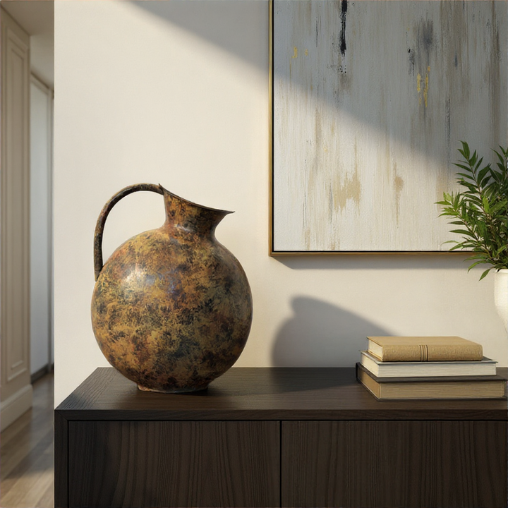 Howard Elliott Strata Vase with Handle