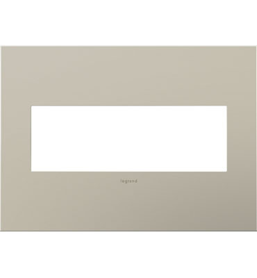 Legrand adorne Satin Nickel 3-Gang wall plate