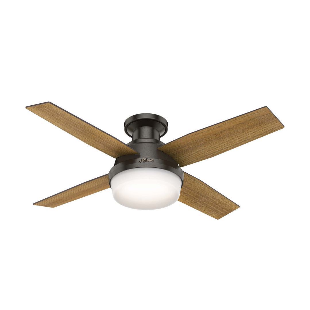 Hunter 44 inch Dempsey Low Profile Ceiling Fan with LED Light Kit and Handheld Remote