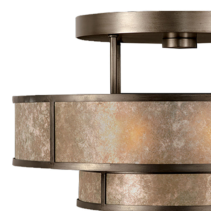Fine Art Handcrafted Lighting Singapore Moderne 24"W Round Semi-Flush Mount (Model 600940)