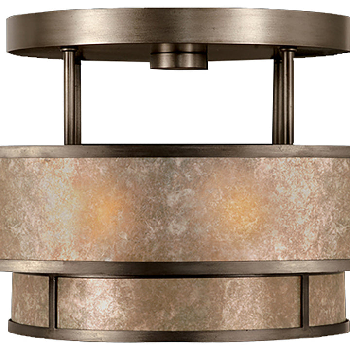 Fine Art Handcrafted Lighting Singapore Moderne 24"W Round Semi-Flush Mount (Model 600940)