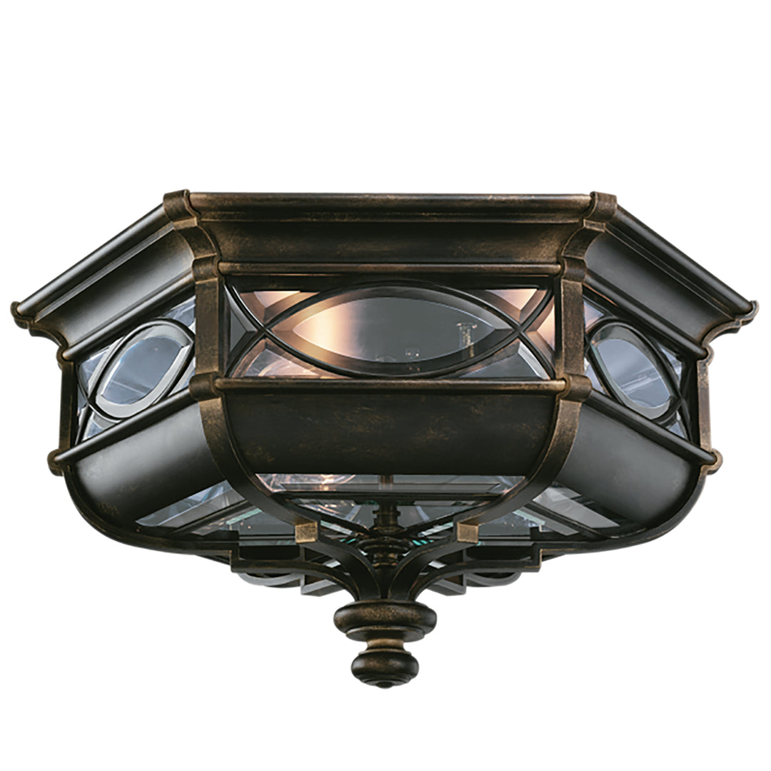 Fine Art Handcrafted Lighting Warwickshire Outdoor Flush Mount Outdoor Flush Mounts Fine Art Handcrafted Lighting Black  