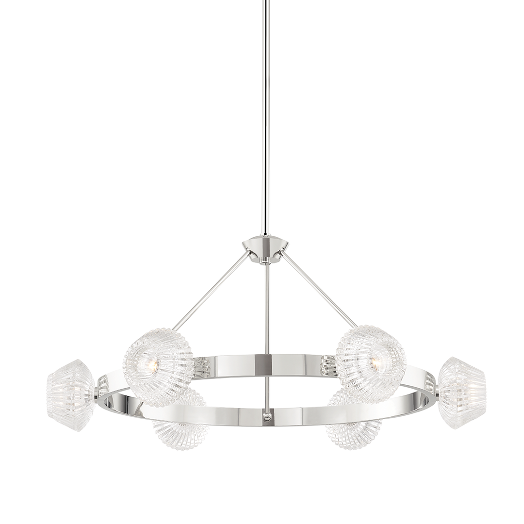 Hudson Valley Lighting Barclay Chandelier Chandeliers Hudson Valley Lighting Polished Nickel  