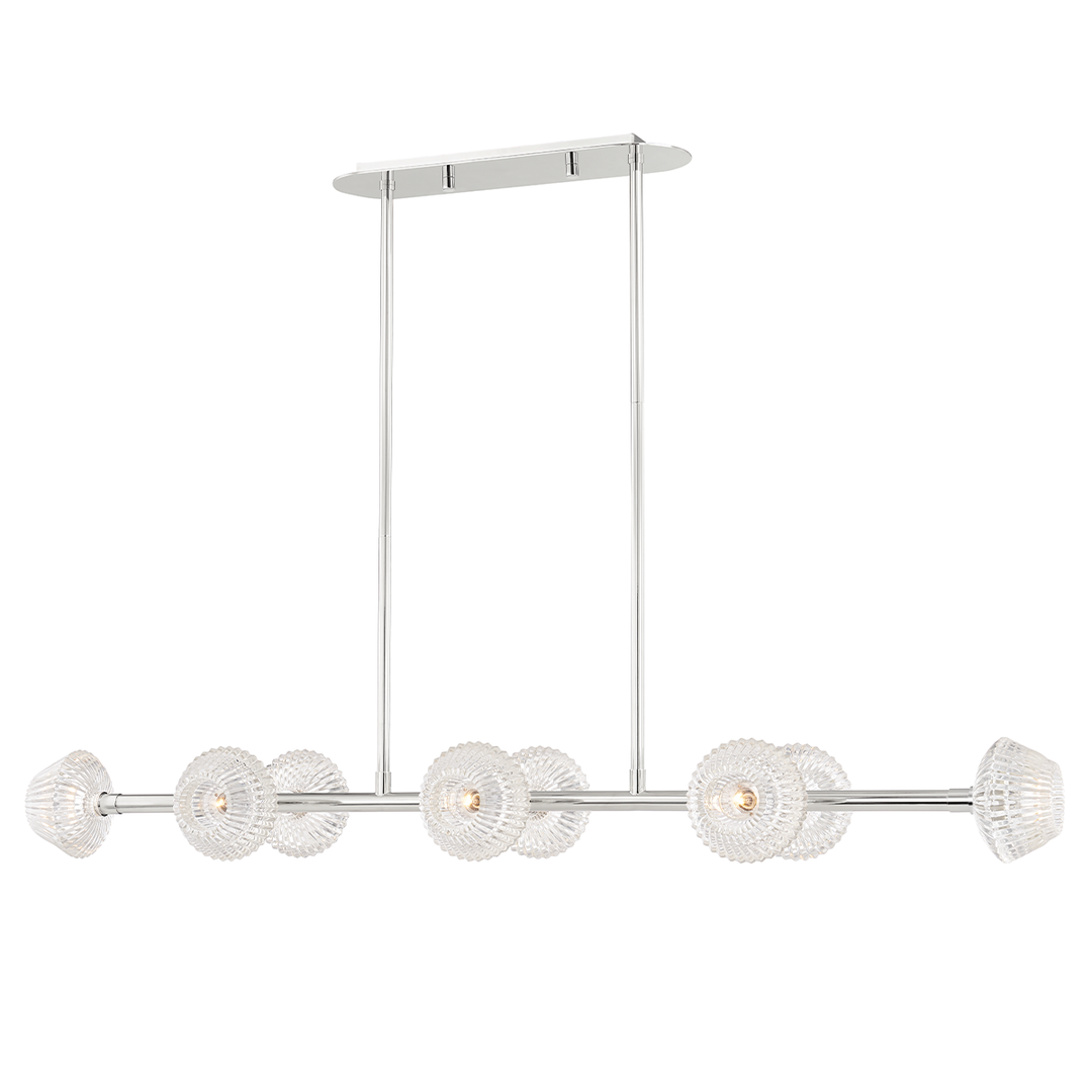 Hudson Valley Lighting Barclay Linear Chandeliers Hudson Valley Lighting Polished Nickel  