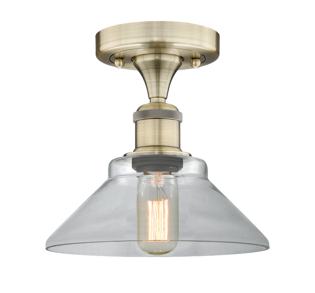 Innovations Lighting Orwell 9" Flush Mount - Antique Brass