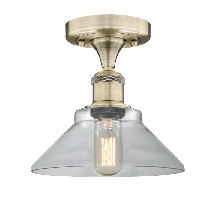 Innovations Lighting Orwell 9" Flush Mount - Antique Brass