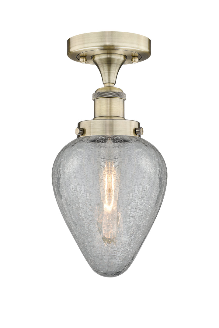Innovations Lighting Geneseo 6" Semi-Flush Mount - Antique Brass