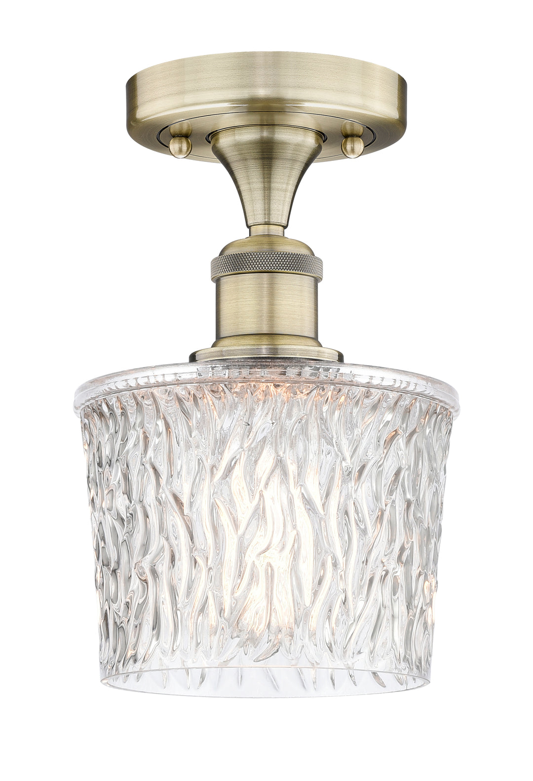 Innovations Lighting Niagara 6.5" Semi-Flush Mount - Antique Brass