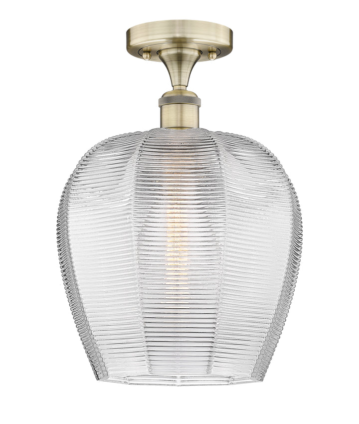 Innovations Lighting Norfolk 12" Semi-Flush Mount - Antique Brass